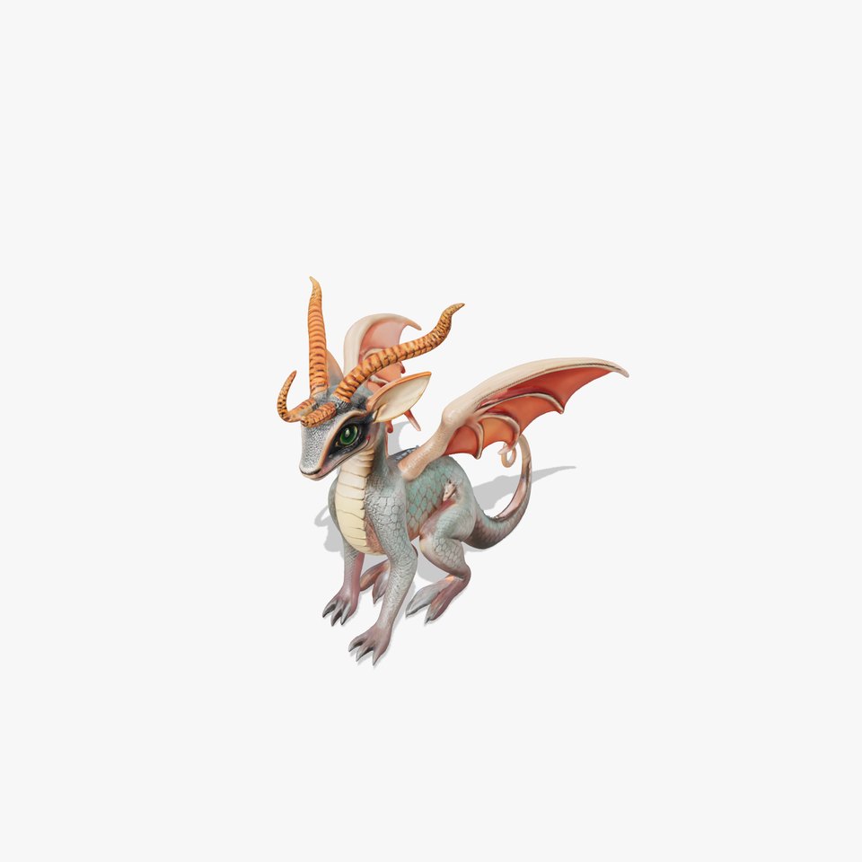 Dragon Creature Model Pack with PBR Textures